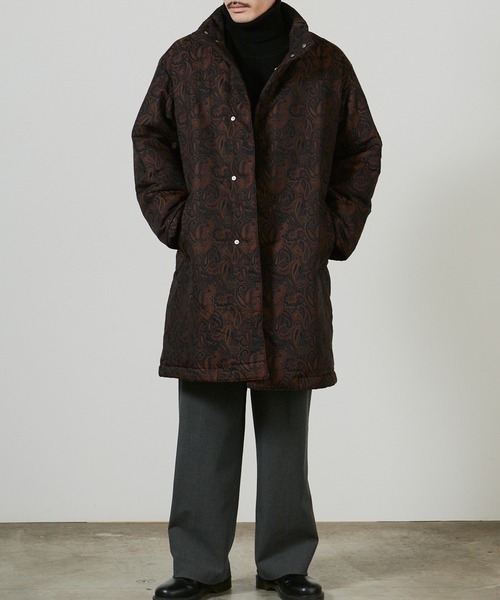 superNova.(スーパーノヴァ)の「superNova. Market coat - Paisley JQ / SN-391(ノーカラーコート・メンズ・ブラウン・M/S)」の9枚目の写真