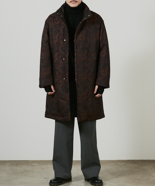 superNova.(スーパーノヴァ)の「superNova. Market coat - Paisley JQ / SN-391(ノーカラーコート・メンズ・ブラウン・M/S)」の8枚目の写真