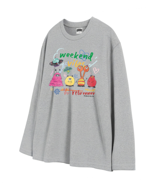 REBRENNER(リブレンナー)の「DTF ウィークエンドバイブ ロングスリーブ 長袖Tシャツ ブラウン(Tシャツ/カットソー・レディース・ブラウン・SMALL/MEDIUM/LARGE/X-LARGE/XX-LARGE/XXX-LARGE)」の12枚目の写真