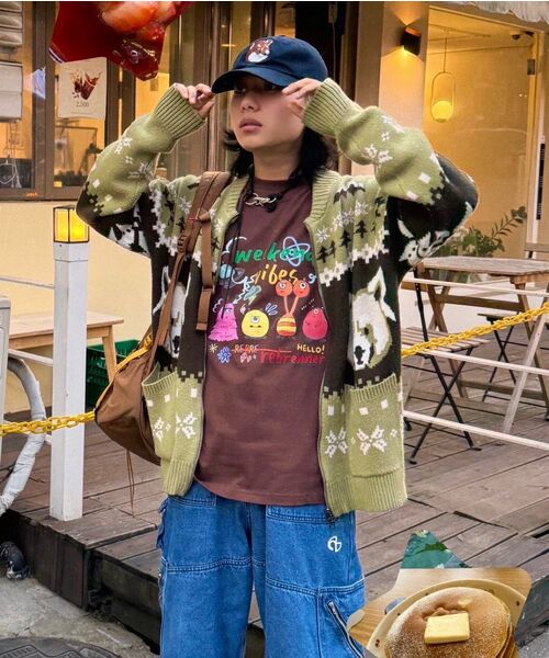 REBRENNER(リブレンナー)の「DTF ウィークエンドバイブ ロングスリーブ 長袖Tシャツ ブラウン(Tシャツ/カットソー・レディース・ブラウン・SMALL/MEDIUM/LARGE/X-LARGE/XX-LARGE/XXX-LARGE)」の14枚目の写真