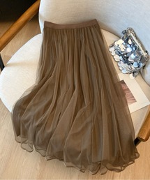 AMAJI（アマジ）の「パイピングエアリーチュールスカート（スカート）」