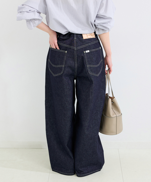 Lee(リー)の「【WEB+一部店舗限定】LEE / リー TUCK RIDERS PANTS(デニムパンツ・レディース・ホワイト/ネイビー・SMALL/MEDIUM)」の16枚目の写真