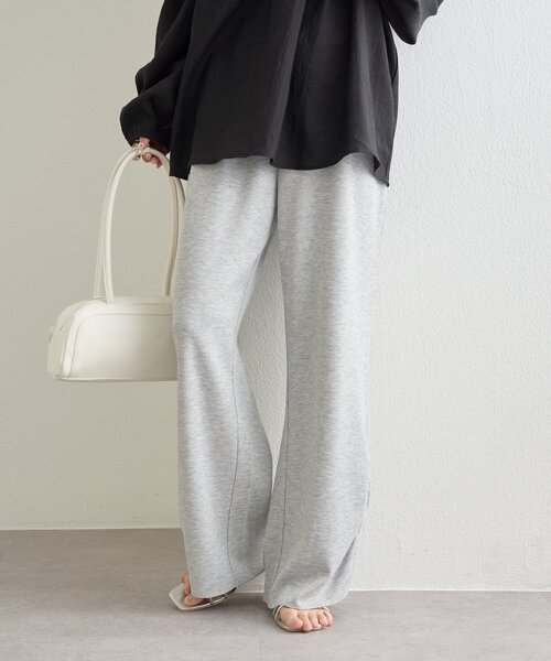 mystic（ミスティック）の「裾ギャザーリブパンツ（その他パンツ・レディース・ブラック/ブラック系その他2/ベージュ/グレー・1/2）」の5枚目の写真