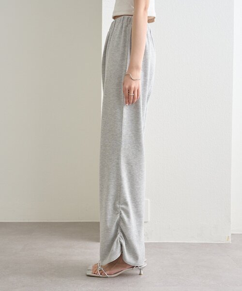 mystic（ミスティック）の「裾ギャザーリブパンツ（その他パンツ・レディース・ブラック/ブラック系その他2/ベージュ/グレー・1/2）」の12枚目の写真