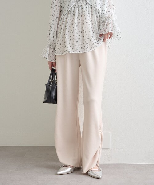 mystic（ミスティック）の「裾ギャザーリブパンツ（その他パンツ・レディース・ブラック/ブラック系その他2/ベージュ/グレー・1/2）」の16枚目の写真