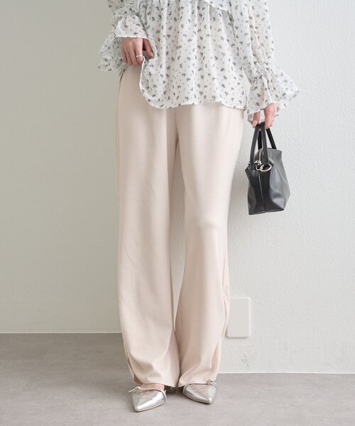 mystic（ミスティック）の「裾ギャザーリブパンツ（その他パンツ・レディース・ブラック/ブラック系その他2/ベージュ/グレー・1/2）」の17枚目の写真