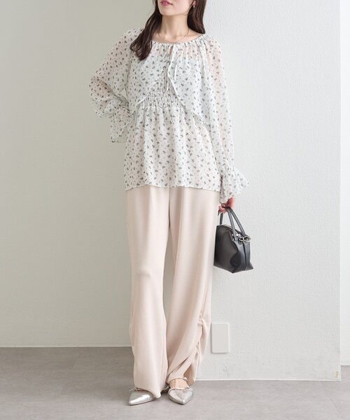 mystic（ミスティック）の「裾ギャザーリブパンツ（その他パンツ・レディース・ブラック/ブラック系その他2/ベージュ/グレー・1/2）」の18枚目の写真