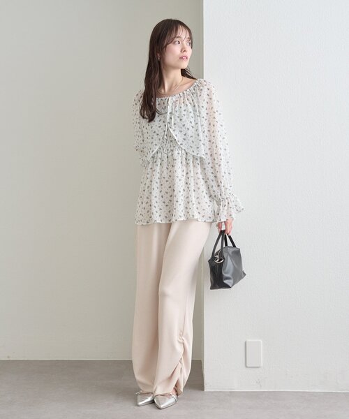 mystic（ミスティック）の「裾ギャザーリブパンツ（その他パンツ・レディース・ブラック/ブラック系その他2/ベージュ/グレー・1/2）」の19枚目の写真