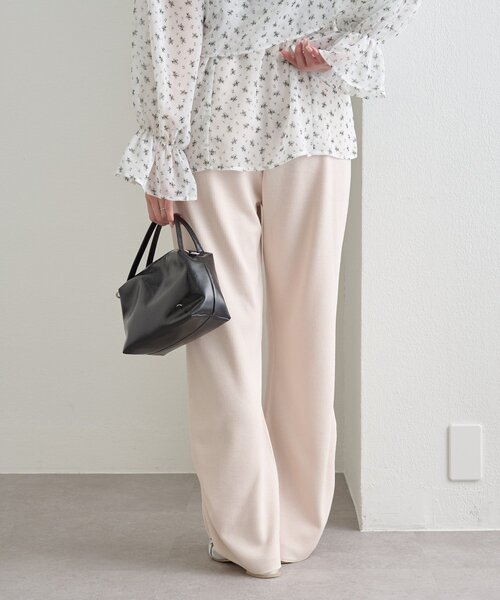 mystic（ミスティック）の「裾ギャザーリブパンツ（その他パンツ・レディース・ブラック/ブラック系その他2/ベージュ/グレー・1/2）」の21枚目の写真