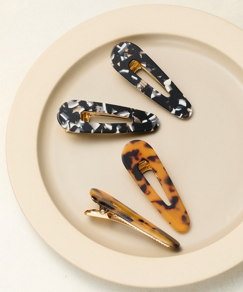 COLONY 2139(コロニートゥーワンスリーナイン)の「2セットアクリルヘアクリップ(バレッタ/ヘアクリップ・レディース・ブラック/ブラウン・FREE)」の3枚目の写真