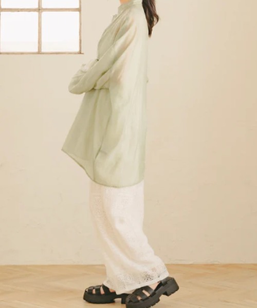 amr.(アムレ)の「ストレートレースパンツ(その他パンツ・レディース・ホワイト・FREE)」の2枚目の写真