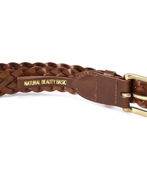 NATURAL BEAUTY BASIC(ナチュラルビューティーベーシック)の「◇トラディショナルメッシュベルト(ベルト・レディース・ダークブラウン/キャメル・FREE)」の3枚目の写真