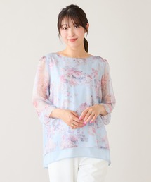 Rose Tiara | 【大人気デザイン】バックリボンレイヤード風ブラウス(シャツ/ブラウス)