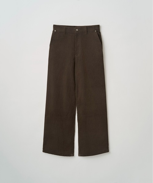 Juha(ユハ)の「FORMED WIDE CORDUROY PANTS(その他パンツ・メンズ・ブラウン/ブラック・4/3/2)」の14枚目の写真