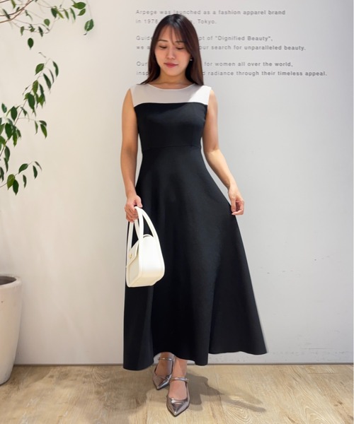 Apuweiser-riche（アプワイザーリッシェ）の「ビスチェフレアレディワンピース（ワンピース・レディース・ピンクベージュ/ライトブルー/レッド/モカ・1/2/0）」の5枚目の写真