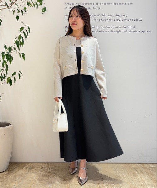 Apuweiser-riche（アプワイザーリッシェ）の「ビスチェフレアレディワンピース（ワンピース・レディース・ピンクベージュ/ライトブルー/レッド/モカ・1/2/0）」の7枚目の写真