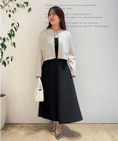 Apuweiser-riche（アプワイザーリッシェ）の「ビスチェフレアレディワンピース（ワンピース・レディース・ピンクベージュ/ライトブルー/レッド/モカ・1/2/0）」の8枚目の写真