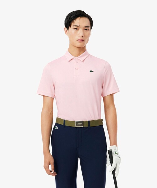 LACOSTE(ラコステ)の「総柄ゴルフプリント ウルトラドライストレッチポロシャツ(ポロシャツ・メンズ・ネイビー/ライトブルー/ホワイト/ピンク・5/4/3)」の4枚目の写真