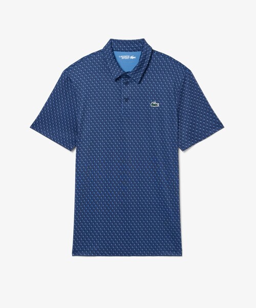 LACOSTE(ラコステ)の「総柄ゴルフプリント ウルトラドライストレッチポロシャツ(ポロシャツ・メンズ・ネイビー/ライトブルー/ホワイト/ピンク・5/4/3)」の7枚目の写真