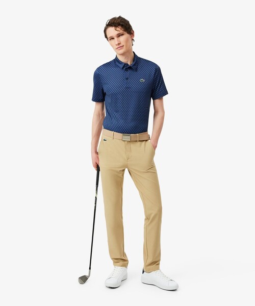 LACOSTE(ラコステ)の「総柄ゴルフプリント ウルトラドライストレッチポロシャツ(ポロシャツ・メンズ・ネイビー/ライトブルー/ホワイト/ピンク・5/4/3)」の9枚目の写真