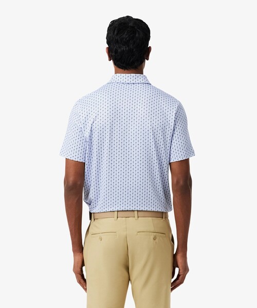 LACOSTE(ラコステ)の「総柄ゴルフプリント ウルトラドライストレッチポロシャツ(ポロシャツ・メンズ・ネイビー/ライトブルー/ホワイト/ピンク・5/4/3)」の10枚目の写真
