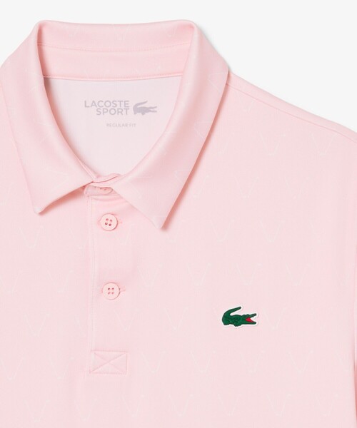 LACOSTE(ラコステ)の「総柄ゴルフプリント ウルトラドライストレッチポロシャツ(ポロシャツ・メンズ・ネイビー/ライトブルー/ホワイト/ピンク・5/4/3)」の15枚目の写真