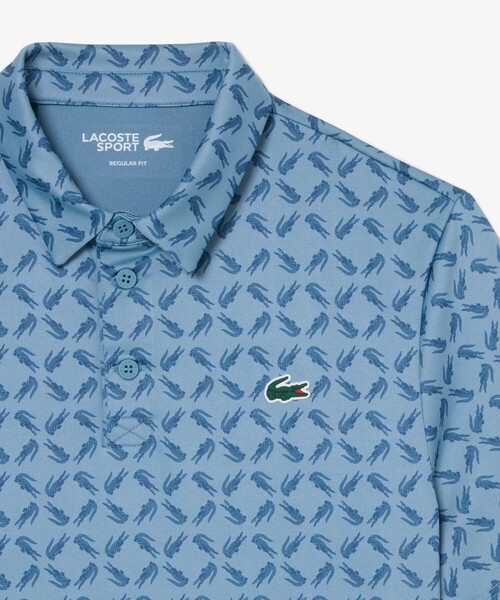 LACOSTE(ラコステ)の「総柄ゴルフプリント ウルトラドライストレッチポロシャツ(ポロシャツ・メンズ・ネイビー/ライトブルー/ホワイト/ピンク・5/4/3)」の16枚目の写真
