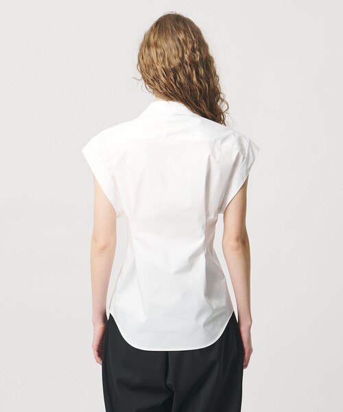 LOEFF（ロエフ）の「＜LOEFF＞TCブロード エイ シャツ（シャツ/ブラウス・レディース・ブラック/ホワイト・0/1）」の10枚目の写真