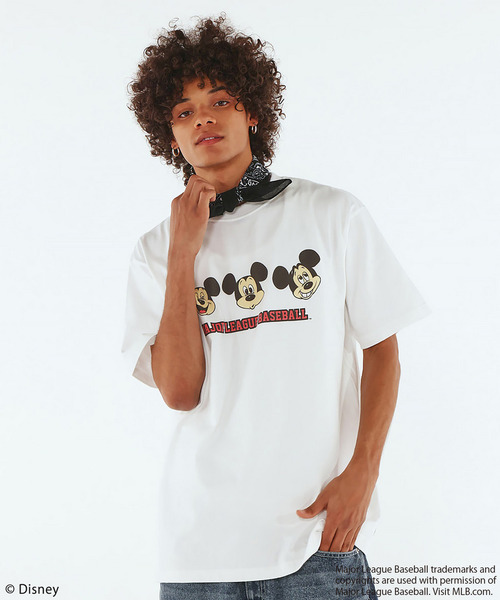 BACK TO THE FIELD(バック トゥー ザ フィールド)の「【MLB】【Disney】 Visual Tee(Tシャツ/カットソー・メンズ・グレー/ブルー/ブラック/カーキ/ホワイト系/ネイビー/ブラック系/ホワイト/ピンク・XL/LARGE/XXL/MEDIUM)」の2枚目の写真
