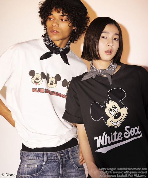 BACK TO THE FIELD(バック トゥー ザ フィールド)の「【MLB】【Disney】 Visual Tee(Tシャツ/カットソー・メンズ・グレー/ブルー/ブラック/カーキ/ホワイト系/ネイビー/ブラック系/ホワイト/ピンク・XL/LARGE/XXL/MEDIUM)」の4枚目の写真