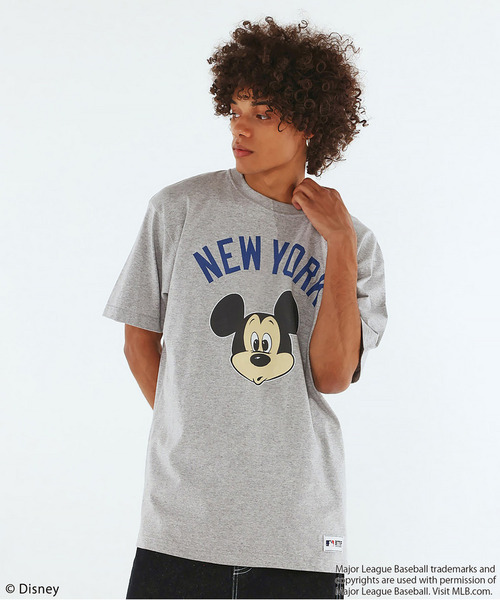 BACK TO THE FIELD(バック トゥー ザ フィールド)の「【MLB】【Disney】 Visual Tee(Tシャツ/カットソー・メンズ・グレー/ブルー/ブラック/カーキ/ホワイト系/ネイビー/ブラック系/ホワイト/ピンク・XL/LARGE/XXL/MEDIUM)」の5枚目の写真