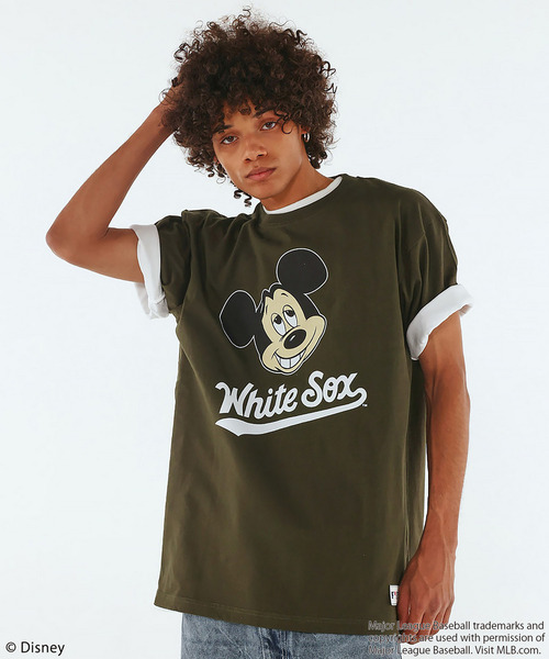 BACK TO THE FIELD(バック トゥー ザ フィールド)の「【MLB】【Disney】 Visual Tee(Tシャツ/カットソー・メンズ・グレー/ブルー/ブラック/カーキ/ホワイト系/ネイビー/ブラック系/ホワイト/ピンク・XL/LARGE/XXL/MEDIUM)」の6枚目の写真
