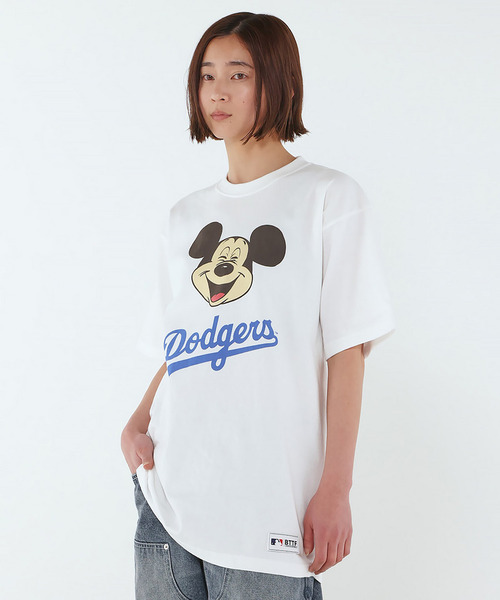 BACK TO THE FIELD(バック トゥー ザ フィールド)の「【MLB】【Disney】 Visual Tee(Tシャツ/カットソー・メンズ・グレー/ブルー/ブラック/カーキ/ホワイト系/ネイビー/ブラック系/ホワイト/ピンク・XL/LARGE/XXL/MEDIUM)」の10枚目の写真