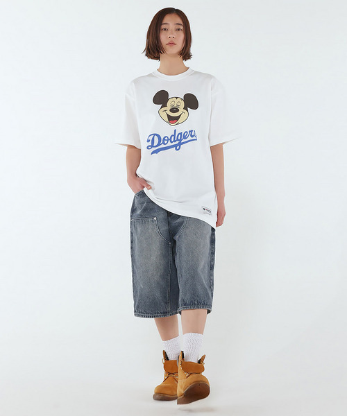 BACK TO THE FIELD(バック トゥー ザ フィールド)の「【MLB】【Disney】 Visual Tee(Tシャツ/カットソー・メンズ・グレー/ブルー/ブラック/カーキ/ホワイト系/ネイビー/ブラック系/ホワイト/ピンク・XL/LARGE/XXL/MEDIUM)」の11枚目の写真