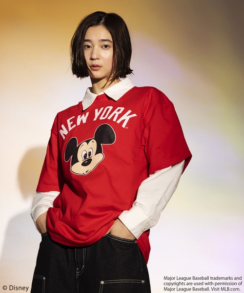 BACK TO THE FIELD(バック トゥー ザ フィールド)の「【MLB】【Disney】 Visual Tee(Tシャツ/カットソー・メンズ・グレー/ブルー/ブラック/カーキ/ホワイト系/ネイビー/ブラック系/ホワイト/ピンク・XL/LARGE/XXL/MEDIUM)」の20枚目の写真