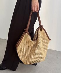 【ミニショルダーSET】トリミングバケットトートバッグ