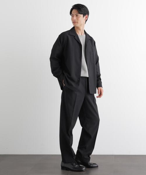 NANO universe（ナノユニバース）の「セオアルファ オープンカラーシャツ 長袖（シャツ/ブラウス・メンズ・ブラック/グレー/ブラウン・M/L/S）」の9枚目の写真