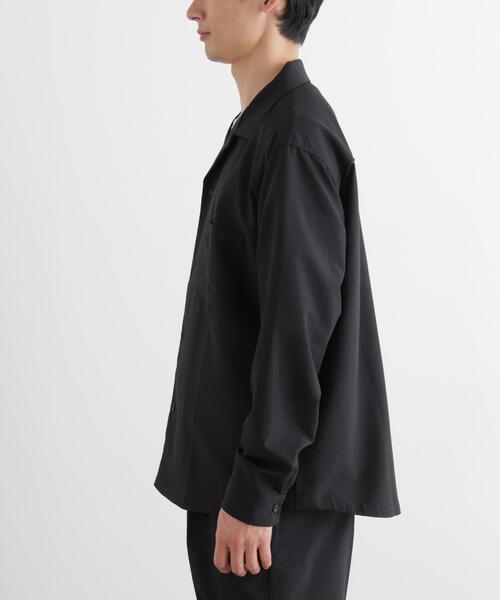 NANO universe（ナノユニバース）の「セオアルファ オープンカラーシャツ 長袖（シャツ/ブラウス・メンズ・ブラック/グレー/ブラウン・M/L/S）」の11枚目の写真