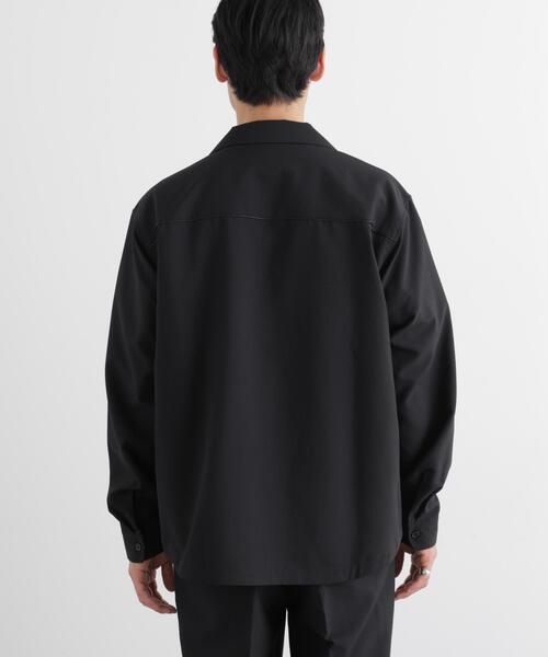 NANO universe（ナノユニバース）の「セオアルファ オープンカラーシャツ 長袖（シャツ/ブラウス・メンズ・ブラック/グレー/ブラウン・M/L/S）」の12枚目の写真