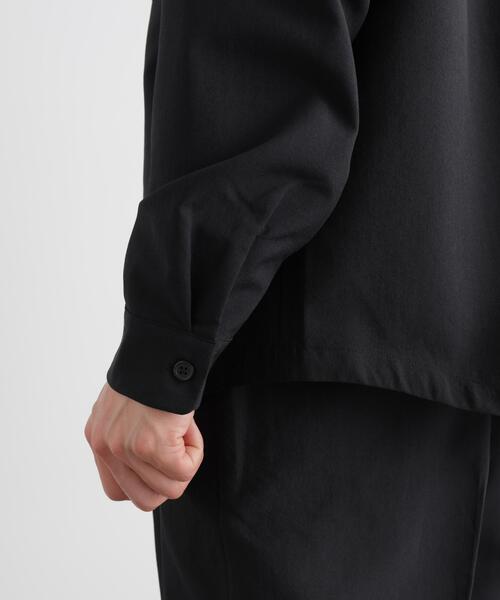 NANO universe（ナノユニバース）の「セオアルファ オープンカラーシャツ 長袖（シャツ/ブラウス・メンズ・ブラック/グレー/ブラウン・M/L/S）」の16枚目の写真