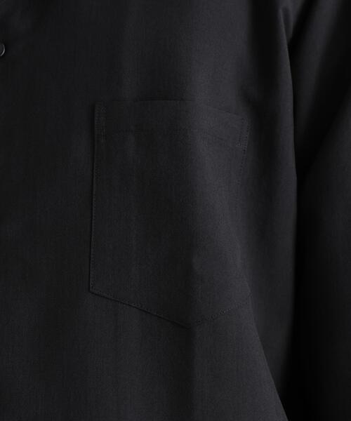 NANO universe（ナノユニバース）の「セオアルファ オープンカラーシャツ 長袖（シャツ/ブラウス・メンズ・ブラック/グレー/ブラウン・M/L/S）」の17枚目の写真