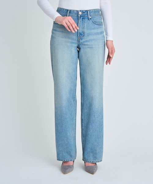 YANUK(ヤヌーク)の「ストレート "GINA"(デニムパンツ・レディース・サックスブルー・27inch/26inch/25inch/24inch/23inch/22inch/21inch)」の5枚目の写真