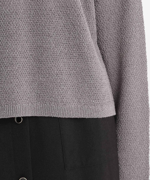 Andemiu(アンデミュウ)の「【前後2WAY】リネンコンニット659152(ニット/セーター・レディース・ネイビー/チャコールグレー/オフホワイト・FREE)」の20枚目の写真