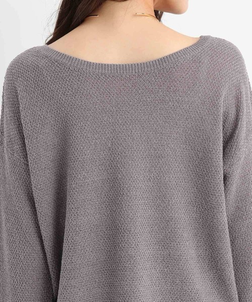 Andemiu(アンデミュウ)の「【前後2WAY】リネンコンニット659152(ニット/セーター・レディース・ネイビー/チャコールグレー/オフホワイト・FREE)」の21枚目の写真