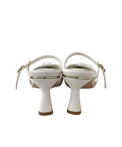 Rose Muse(ロゼミューズ)の「Bicolor frill ribbon mules(パンプス・レディース・ブラック/アイボリー・23.5cm/22.5cm/24.5cm)」の15枚目の写真