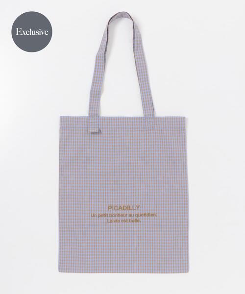 PICCADILLY（ピカデリー）の「『別注』PICCA×URBAN RESEARCH　トートバッグ（トートバッグ・レディース・チェック/ストライプ・FREE）」の2枚目の写真