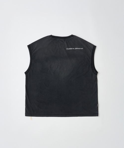 ADAM PATEK(アダムパテック)の「【ADAMPATEK/アダムパテック】gallagher sleeveless エイジングノースリーブTEE(Tシャツ/カットソー・レディース・ブラック/ホワイト/ピンク/グリーン・1/2)」の6枚目の写真