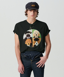 Beyond Closet | ILPミュージシャンバンドパッチドッグ半袖Tシャツブラック(Tシャツ/カットソー)