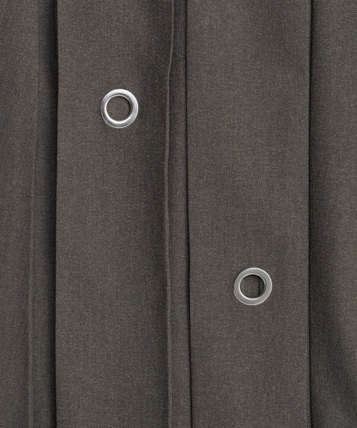 MAISON SPECIAL(メゾンスペシャル)の「Eyelet Pleated Skirt/アイレットプリーツスカート(スカート・レディース・ブラック/グレー・36/38)」の9枚目の写真