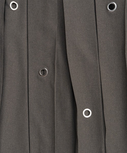 MAISON SPECIAL(メゾンスペシャル)の「Eyelet Pleated Skirt/アイレットプリーツスカート(スカート・レディース・ブラック/グレー・36/38)」の14枚目の写真